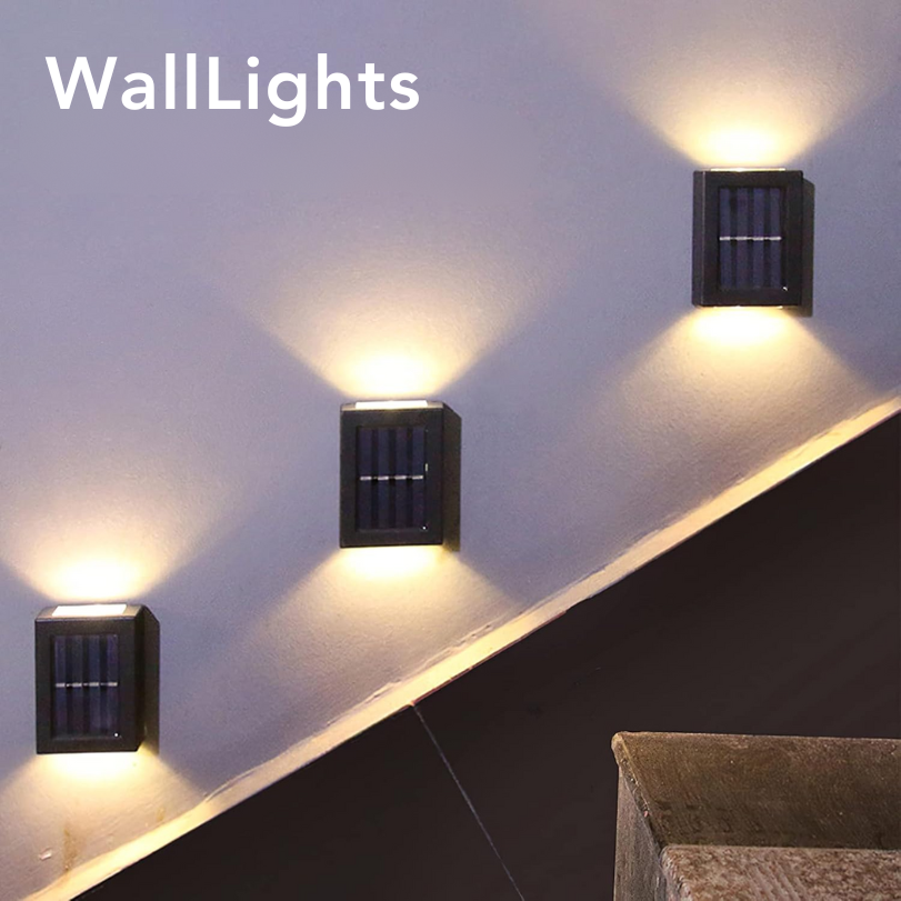 WallLight – Solarbetriebene LED Wandleuchte, Doppelt Beschattet
