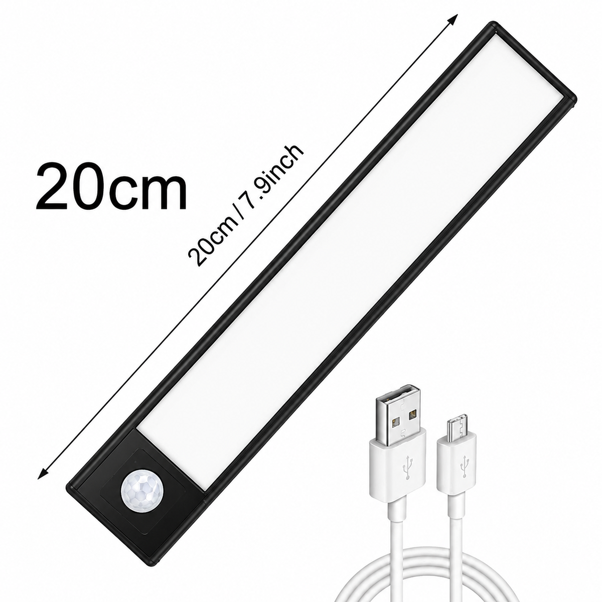 OVERNACHT – Smarte LED-Lampe mit Magnethalterung und Bewegungssensor