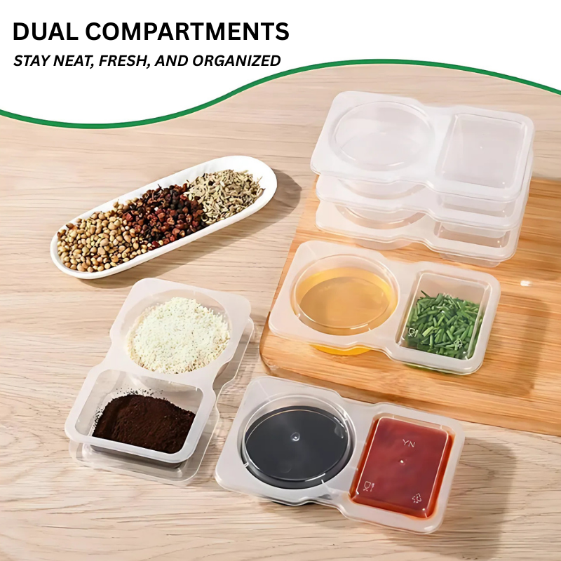 FoodContainer Dual-Abteil Snackbox