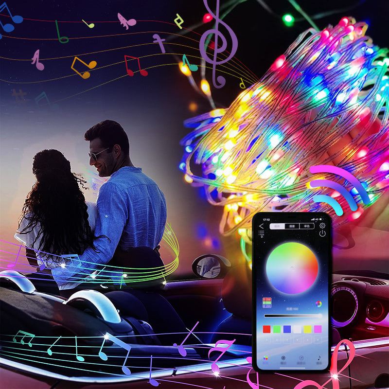 StringLight – Bunte LED Lichterkette mit Fernbedienung und Musikmodus