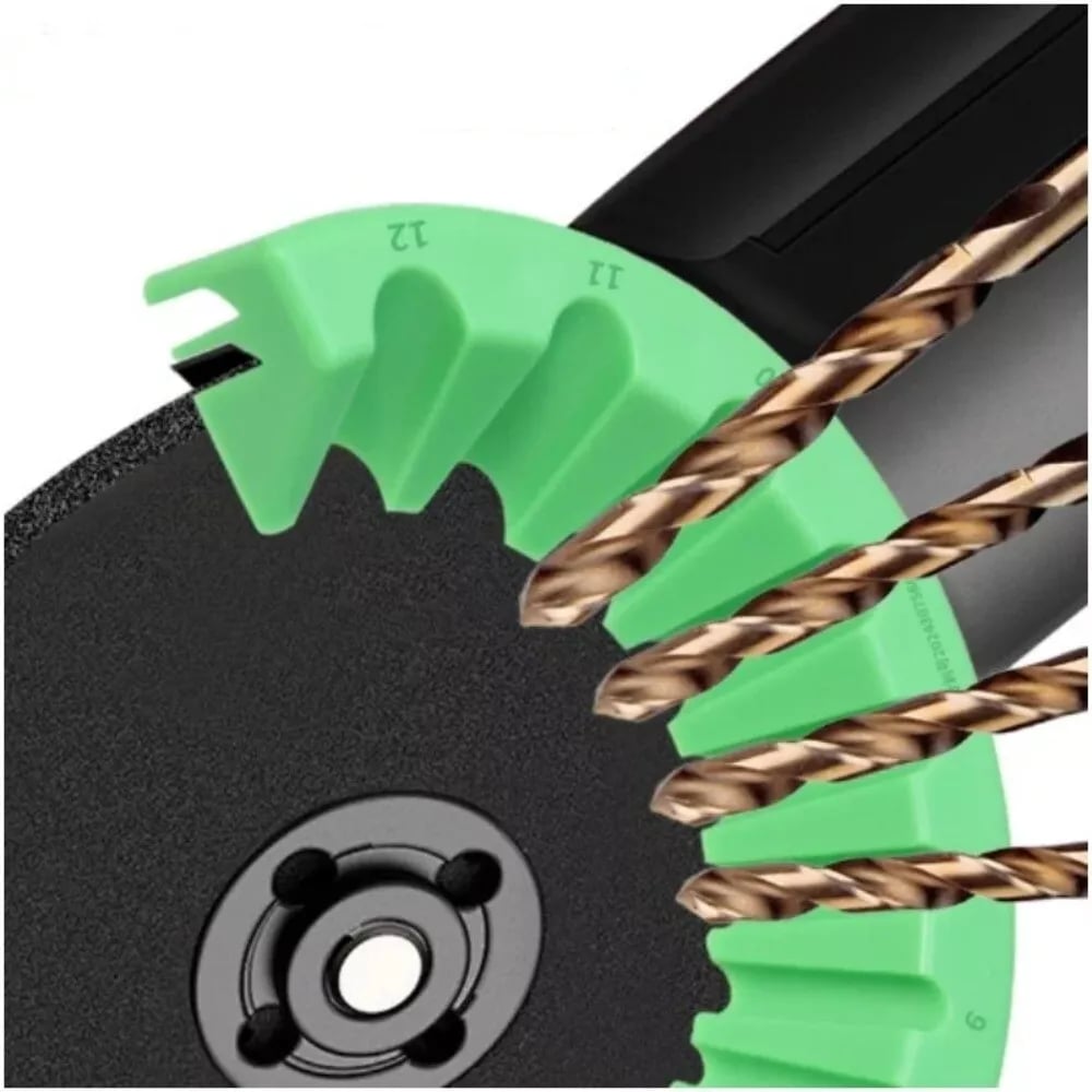 BitSharpener – Winkelschleifer-Aufsatz zum Bohrerschärfen