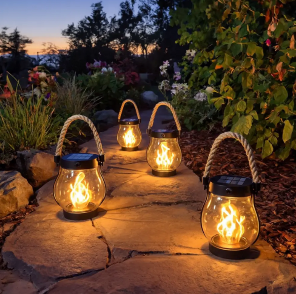 SolarLantern – Solarbetriebene LED Laterne mit Flackerflamme