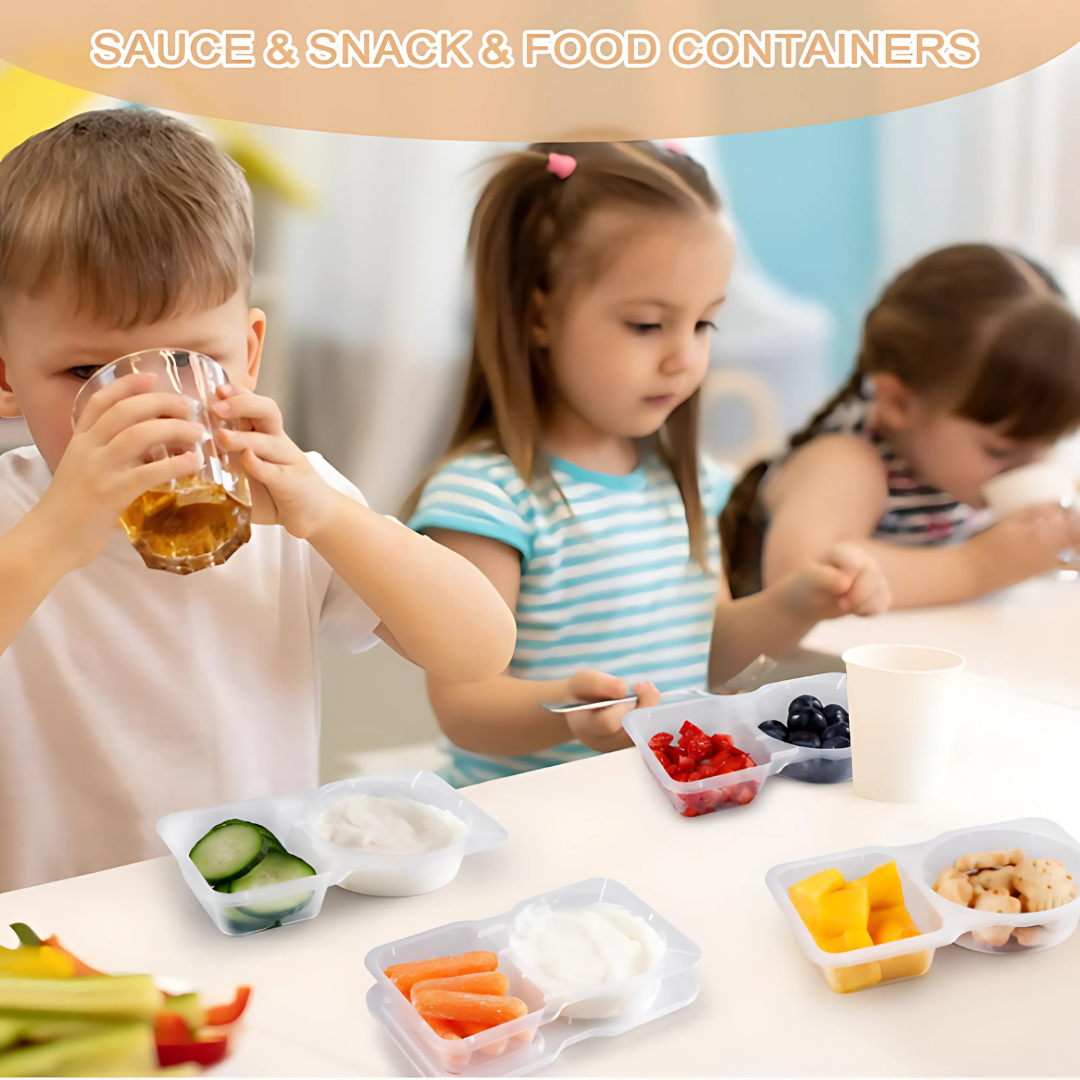 FoodContainer Dual-Abteil Snackbox
