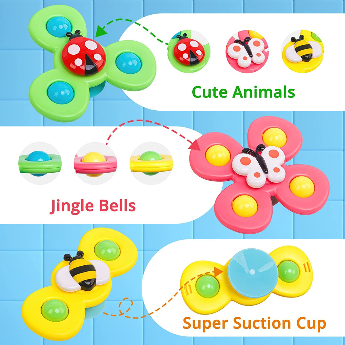 SpinnerToy – Sensorisches Fidget-Spielzeug mit Saugnapf