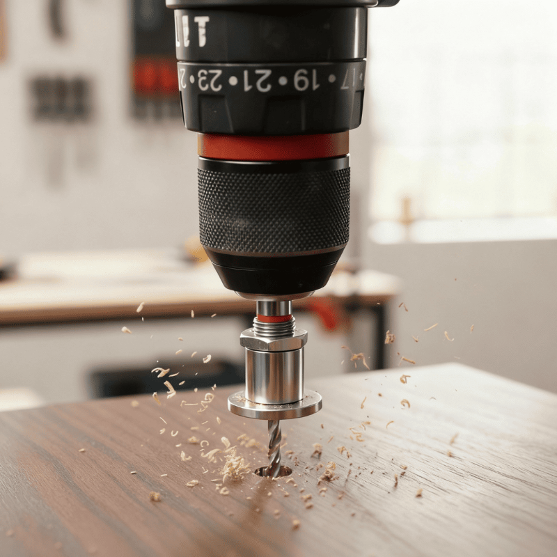 DrillGuide – Selbstzentrierende Bohrhilfe für exakte Löcher