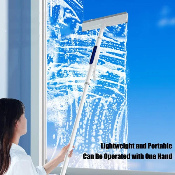 WindowCleaner – Doppelseitiger Fensterreiniger mit Sprühfunktion und Teleskopstiel