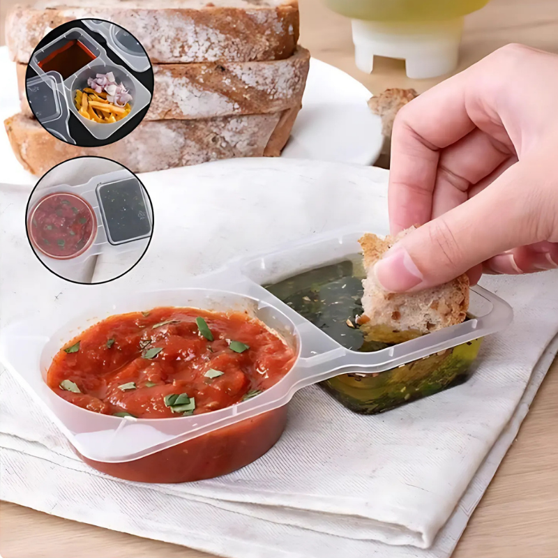 FoodContainer Dual-Abteil Snackbox