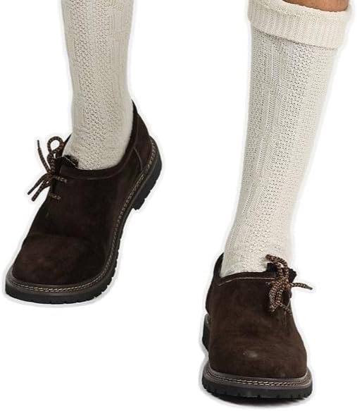 Haferlschuhe Herren Oktoberfest, Trachtenschuhe Leder Dunkelbraun
