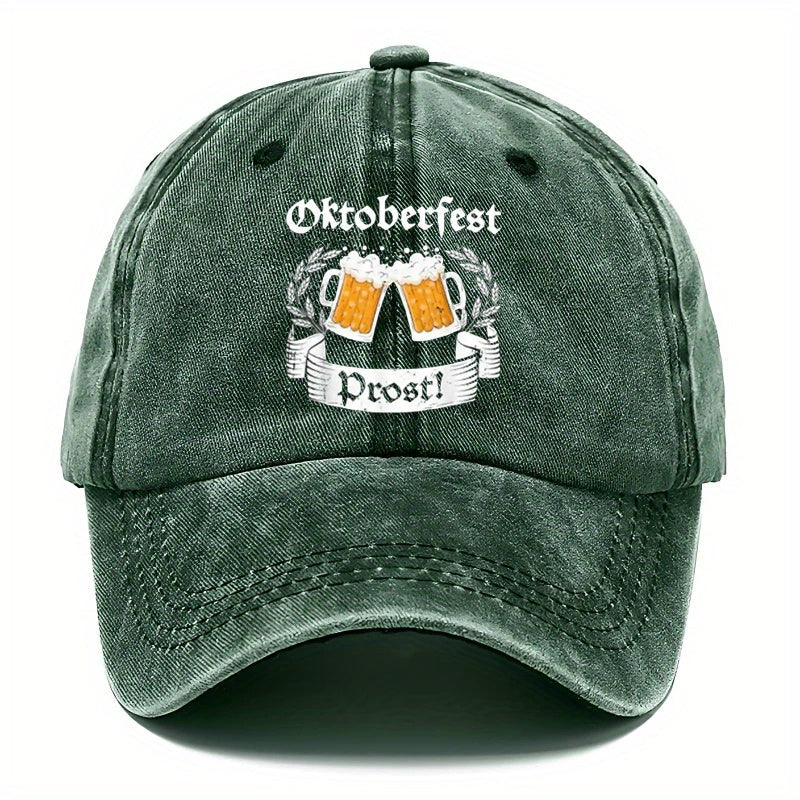 Oktoberfest Baseballcap Retro, Bierkrug-Print Unisex