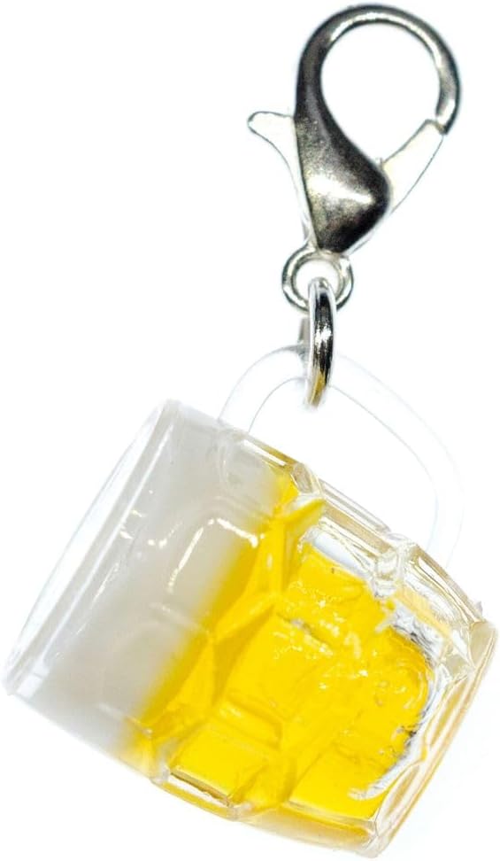 Oktoberfest Bierkrug Charm Anhänger, Schmuck 2er-Set