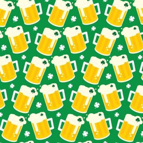 Dirndl Kleid Damen Oktoberfest, Bierkrug-Print mit Taillenband