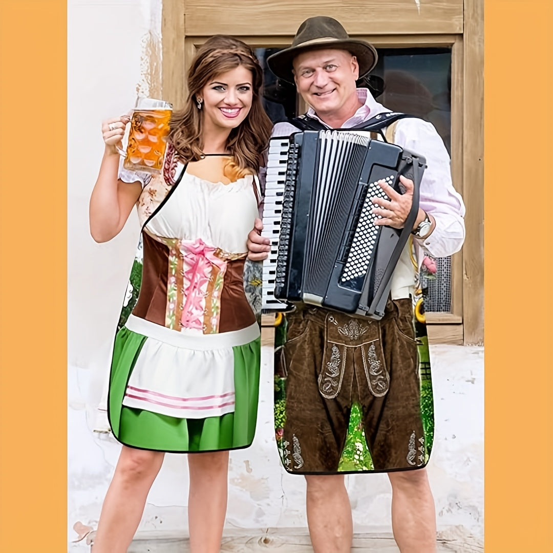 Oktoberfest Schürzen-Set Damen & Herren, Grillschürze 4-teilig