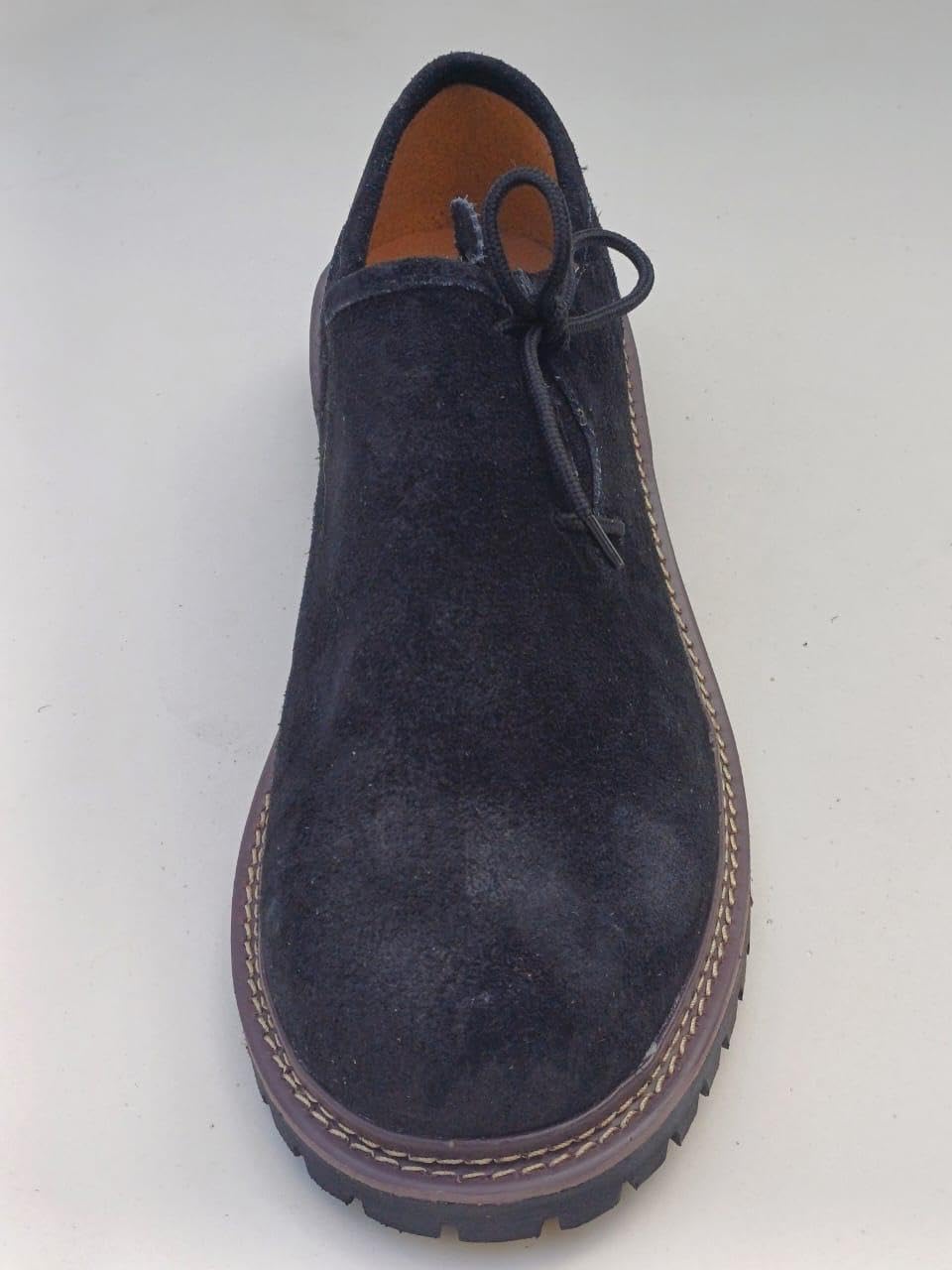 Haferlschuhe Herren Oktoberfest, Trachtenschuhe Wildleder Schwarz