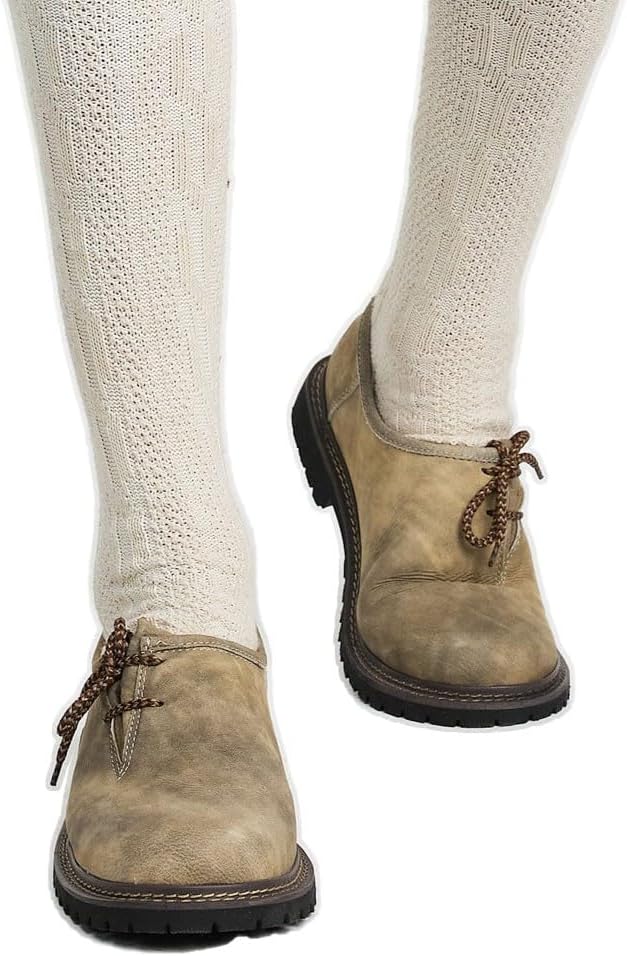 Haferlschuhe Herren Oktoberfest, Trachtenschuhe Leder Dunkelbraun