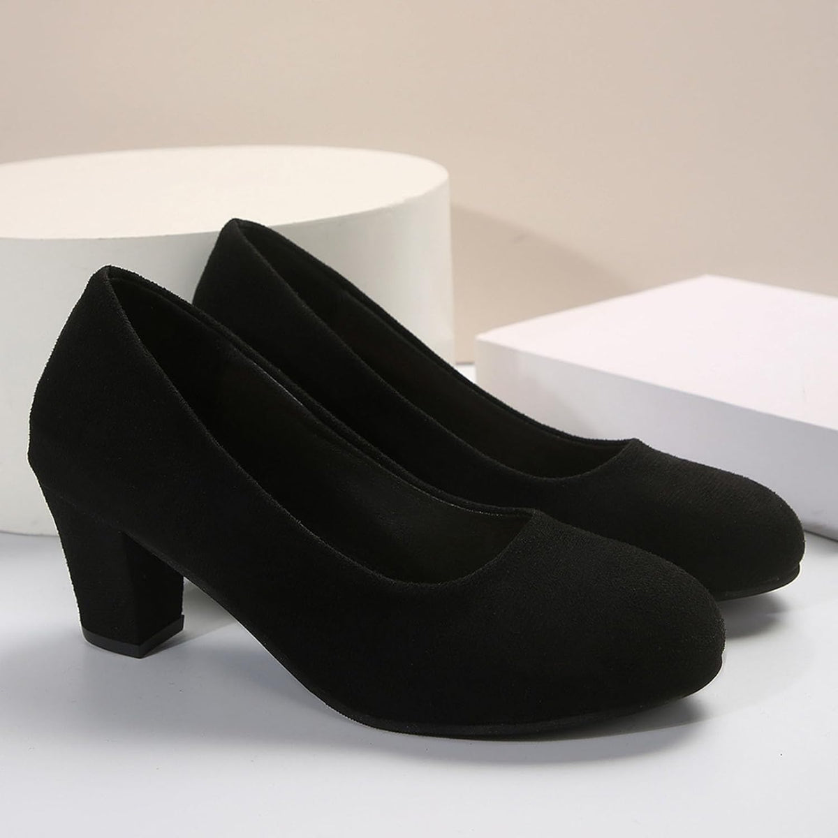 Trachtenschuhe Damen Oktoberfest, Samt Pumps Leopardenmuster