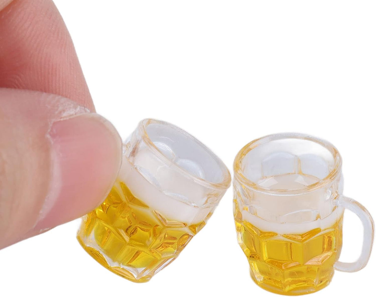 Oktoberfest Mini Bierkrüge Deko, Harz 12er-Set