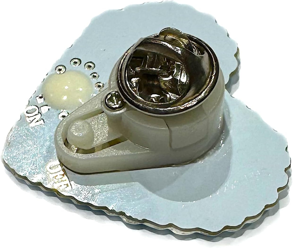 Oktoberfest LED Lebkuchenherz Pins, Spatzl 4er-Set