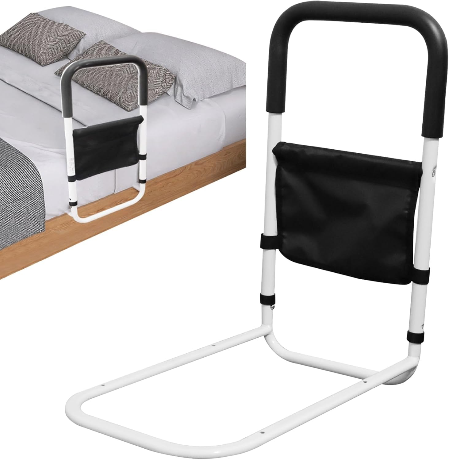 BedHandrail am Bett montiert