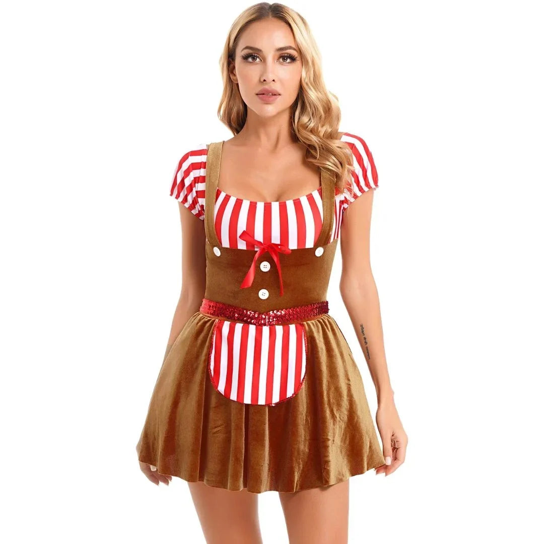 Dirndl Damen Oktoberfest Traditionell Bayerisch