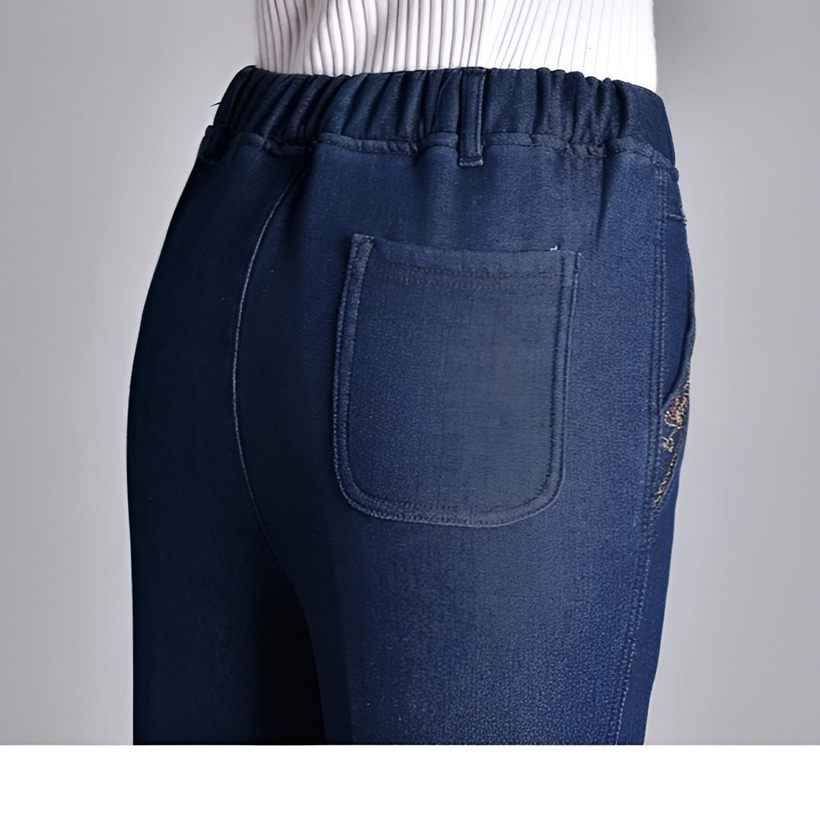 CasualJeans Stretch-Jeans Mit Hoher Taille Und Geradem Bein