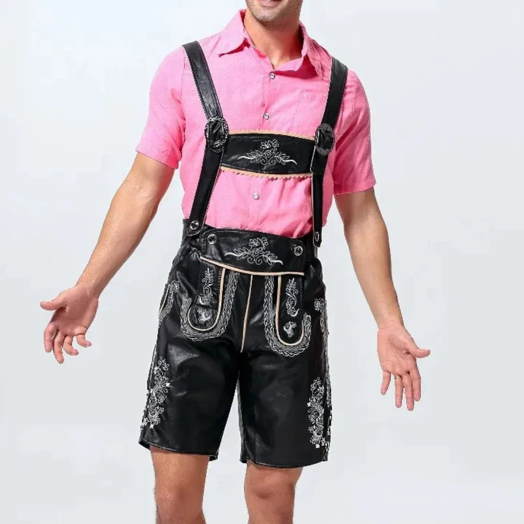 Lederhose Herren Oktoberfest, Trachten Lederhose Bayerischer Stil