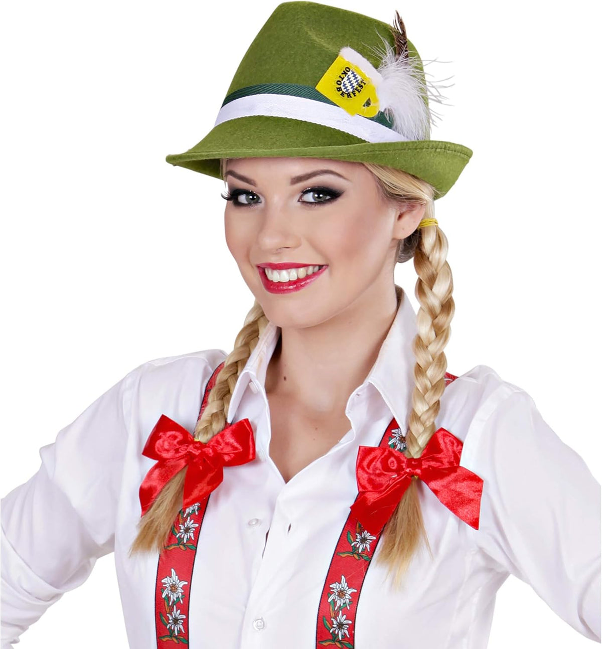 Trachtenhut Oktoberfest Franzl Grün, Bierkrug-Anhänger