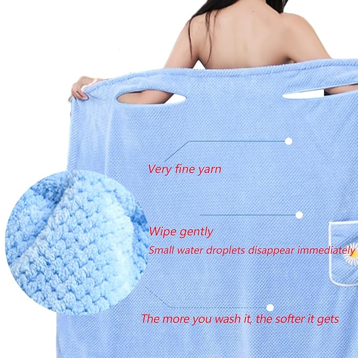 TowelDress Tragbares Schnelltrocknendes Duschtuch