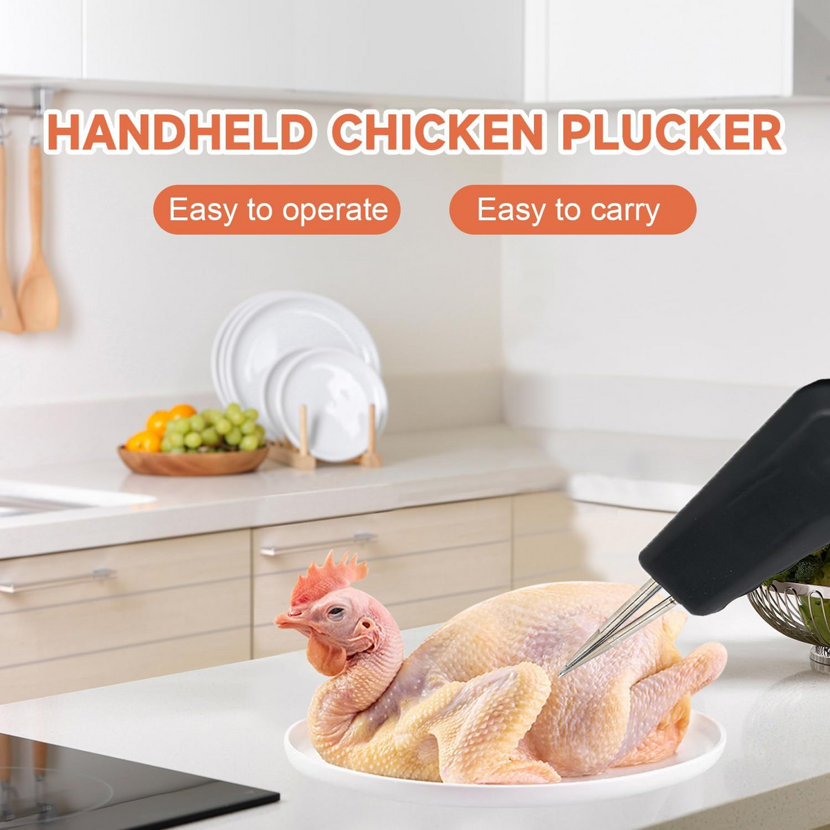 FeatherPlucker Aufladbarer Federentferner, Tragbares Gerät Für Geflügel
