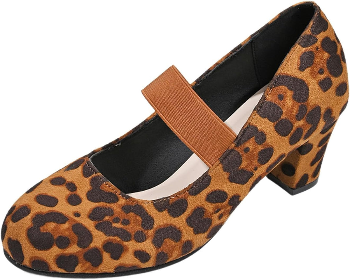 Trachtenschuhe Damen Oktoberfest, Samt Pumps mit Elastikriemen