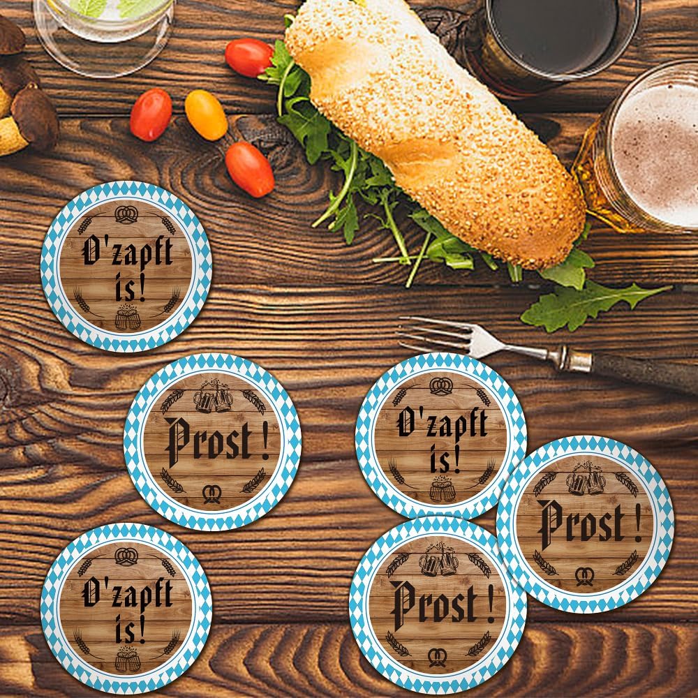 Oktoberfest Bierdeckel Set, O'zapft is 48er-Set