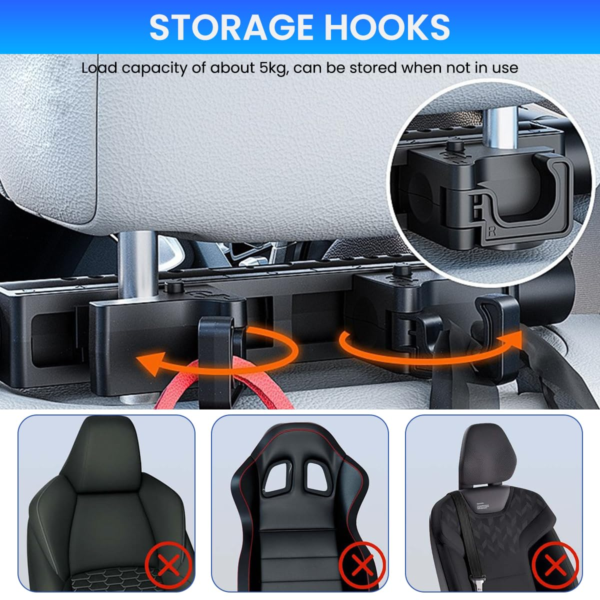 HeadrestPillow – Ergonomisches Verstellbares Auto-Kopfstützenkissen