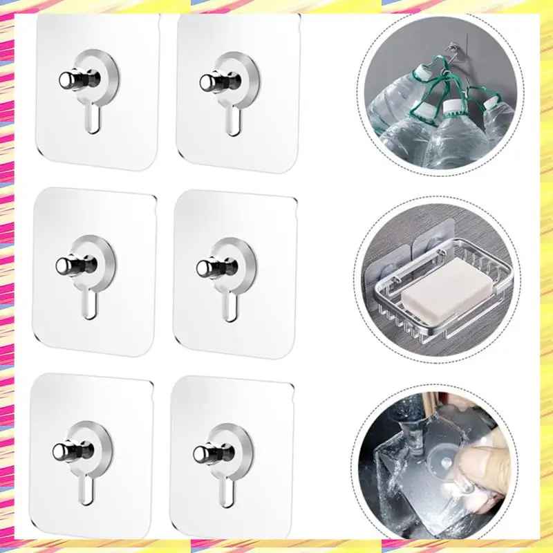 Selbstklebende Haken ohne Bohren – Transparent, 20er Set