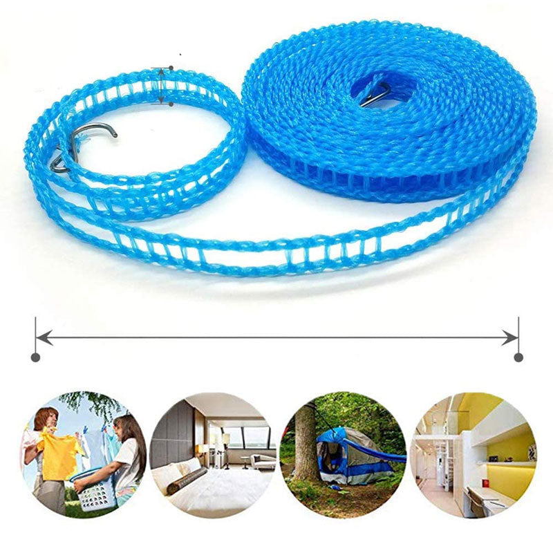 HangingLine – Tragbare Wäscheleine mit Windschutz-Gitter, 5 m