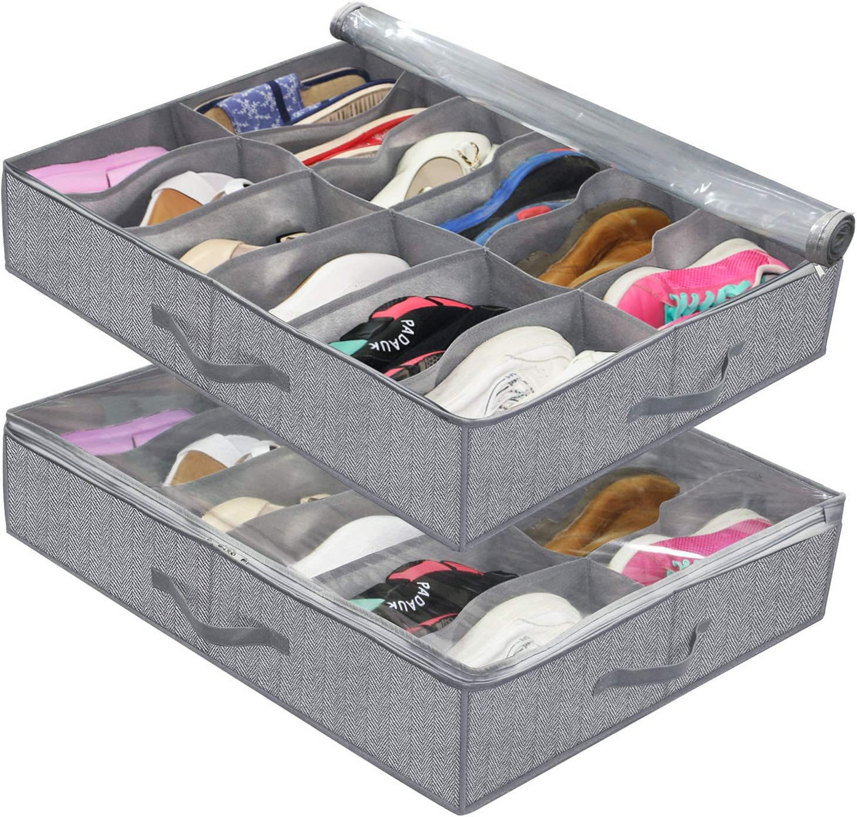 FootwearOrganizer Schuh-Organizer Mit Staubschutz, Für Mehrere Paare