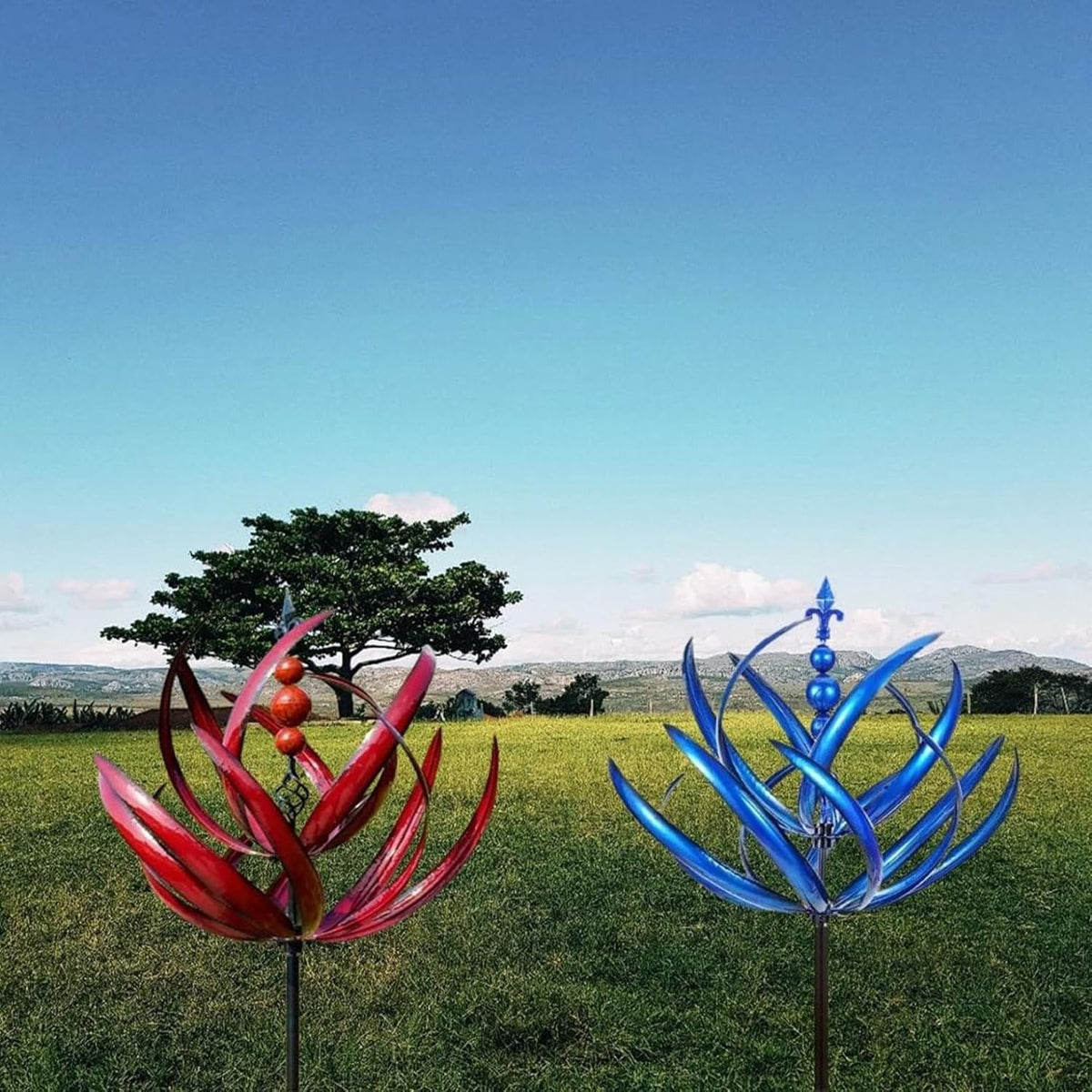 Metall Windspiel für den Garten – Drehbares Design