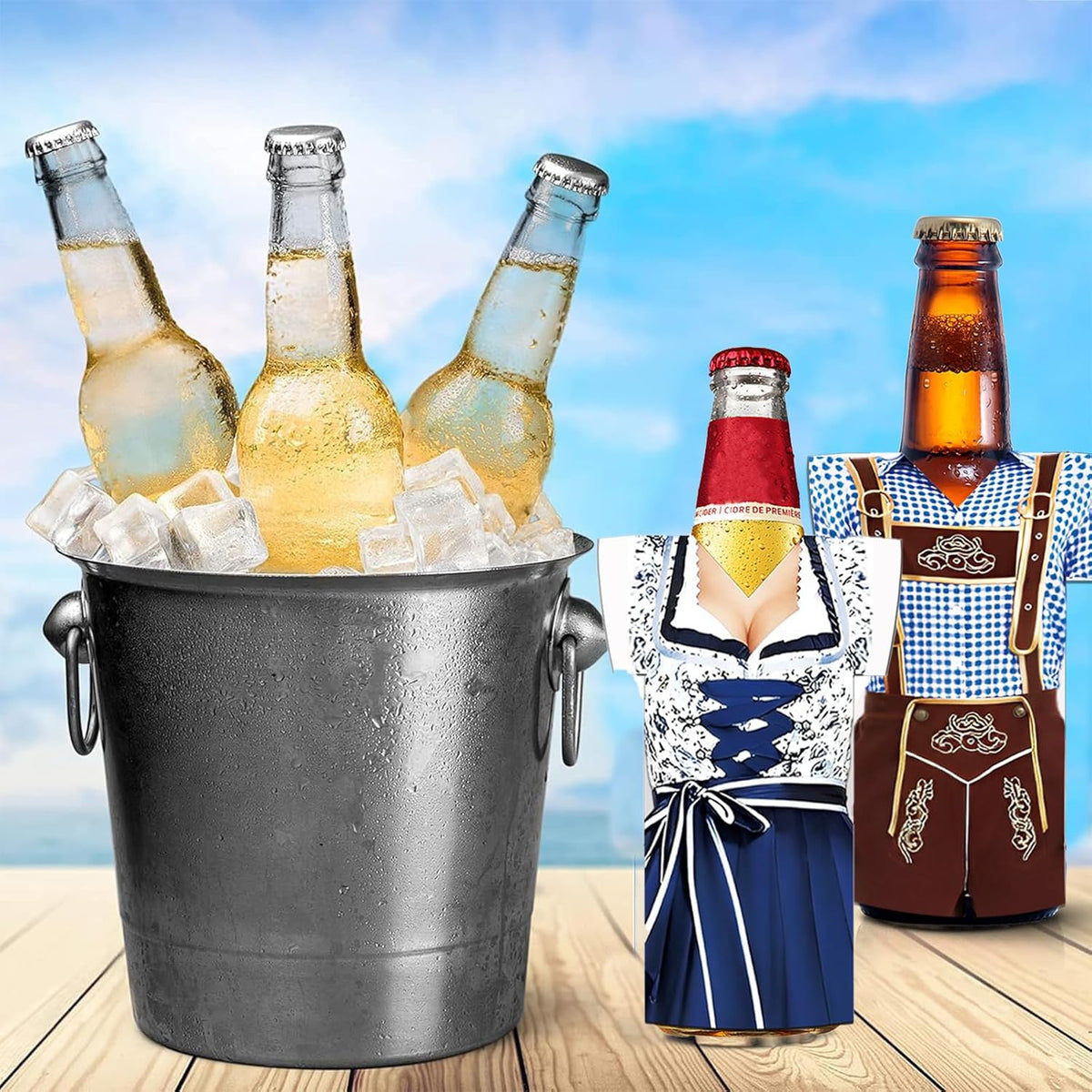Oktoberfest Flaschenkühler Neopren, Madl & Buam 6er-Pack