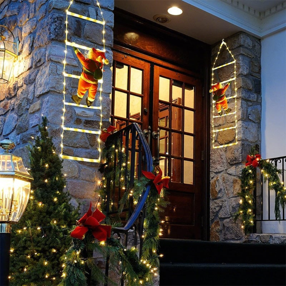 ChristmasLadder – Weihnachtsmann-LED-Leiter für den Außenbereich