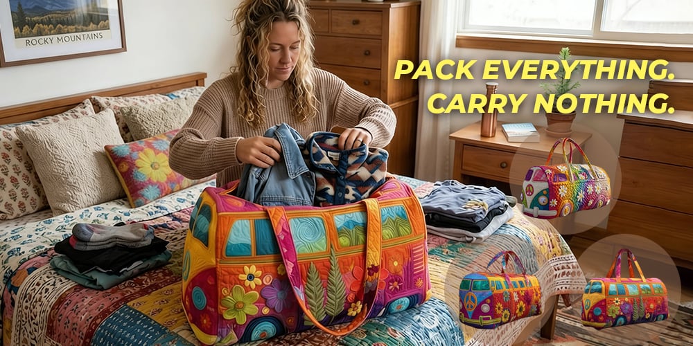 FloraVoyage Reisetasche Größenvergleich