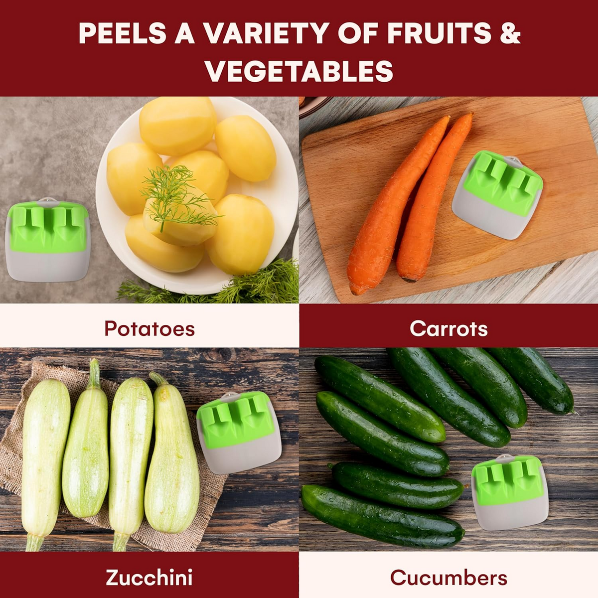SafePeeler Multifunktionaler Obst- Und Gemüseschäler