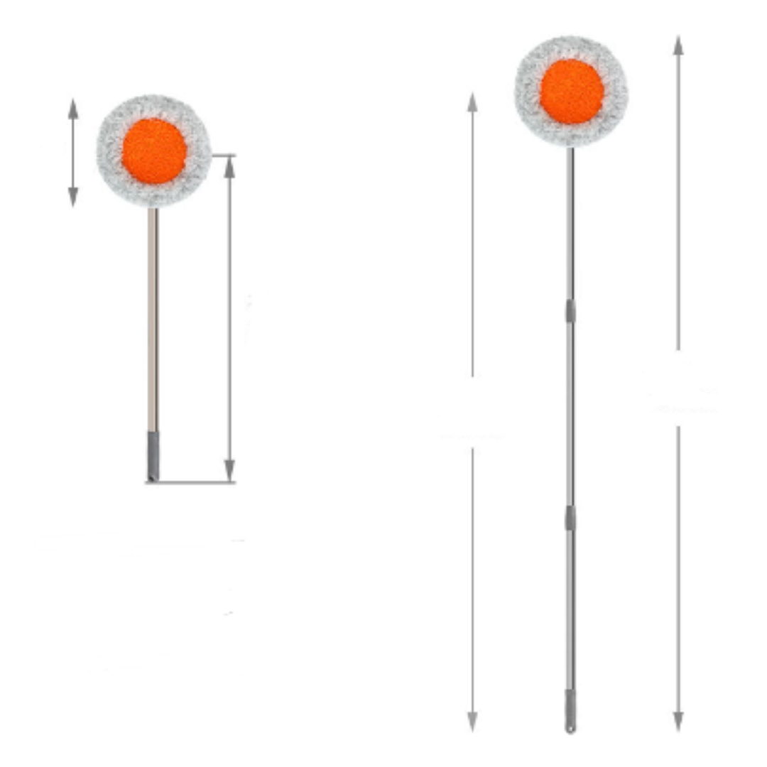 Mop360° Reinigungsmopp Drehbar, Ausziehbar bis 125cm