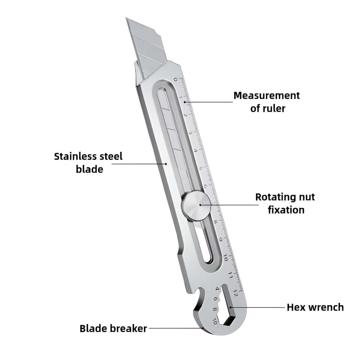 PrecisionCutter Präzisions-Cuttermesser Mit Edelstahlklinge