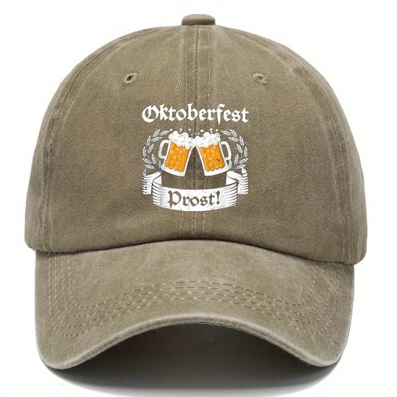 Oktoberfest Baseballcap Retro, Bierkrug-Print Unisex