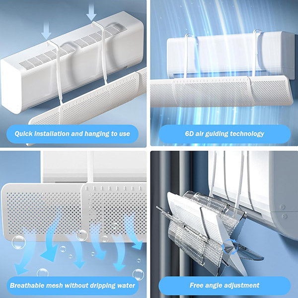 AirDeflector – Verstellbarer Luftstromabweiser für Klimaanlagen