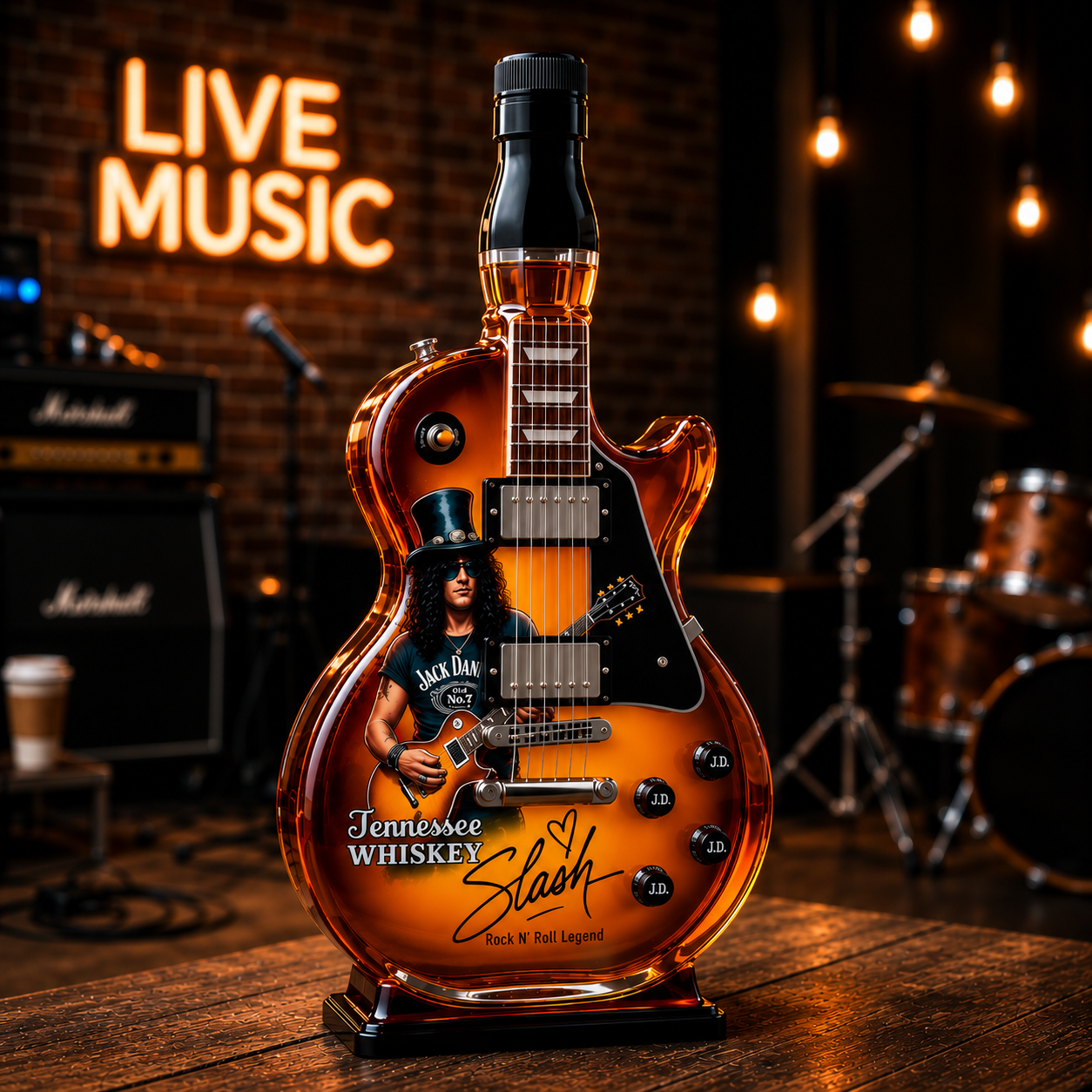 Whisky Karaffe im Gitarren-Design – Dekanter für Whisky & Spirituosen