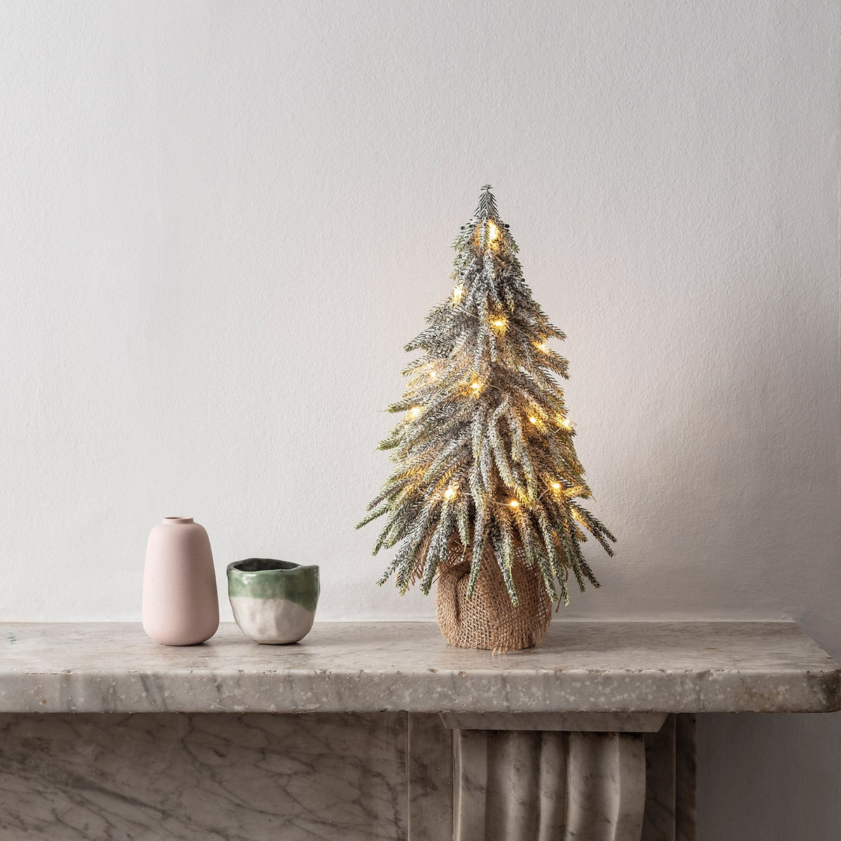 Mini-Weihnachtsbaum mit Micro-Lichterkette – 35 cm
