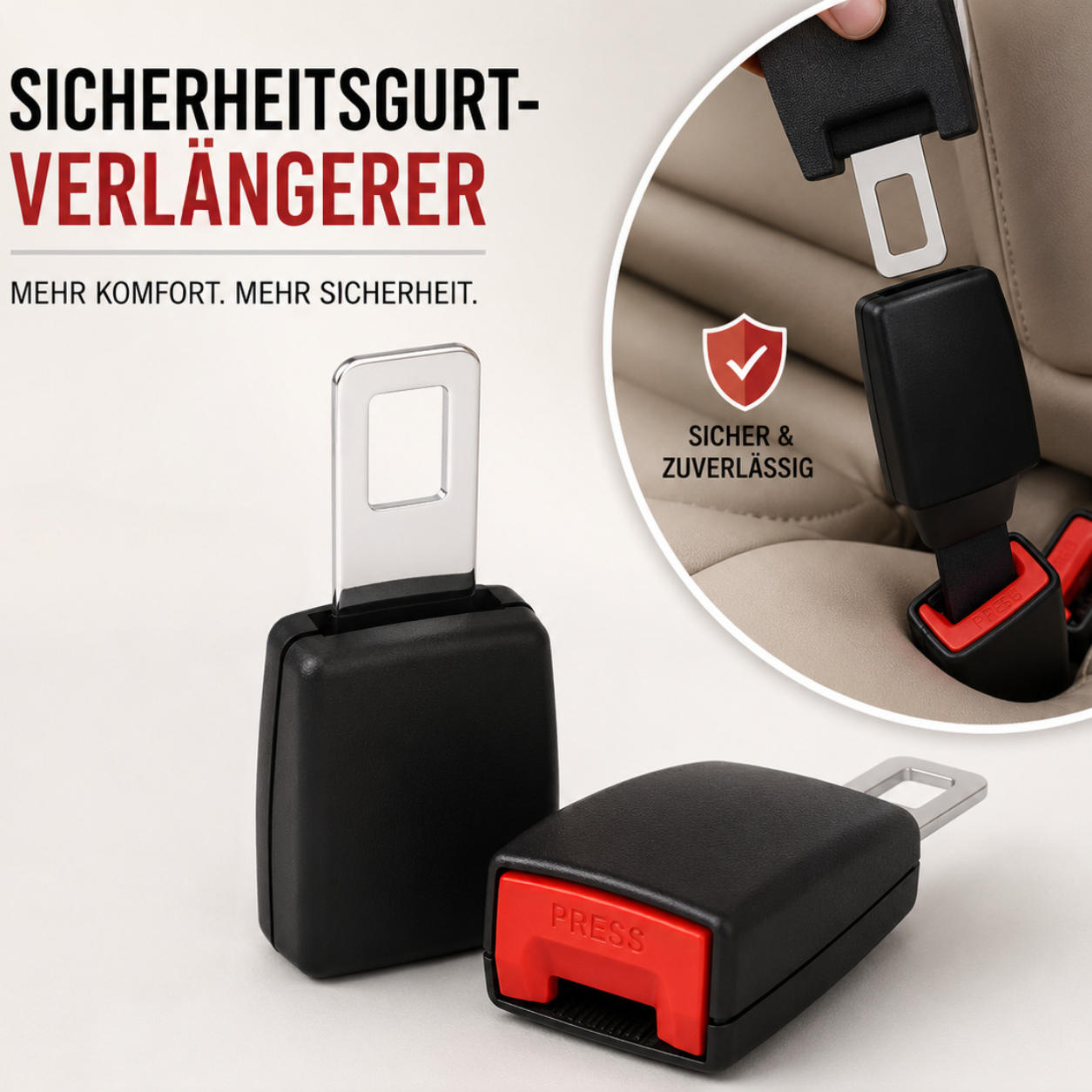 Universal Sicherheitsgurt-Verlängerer für Auto