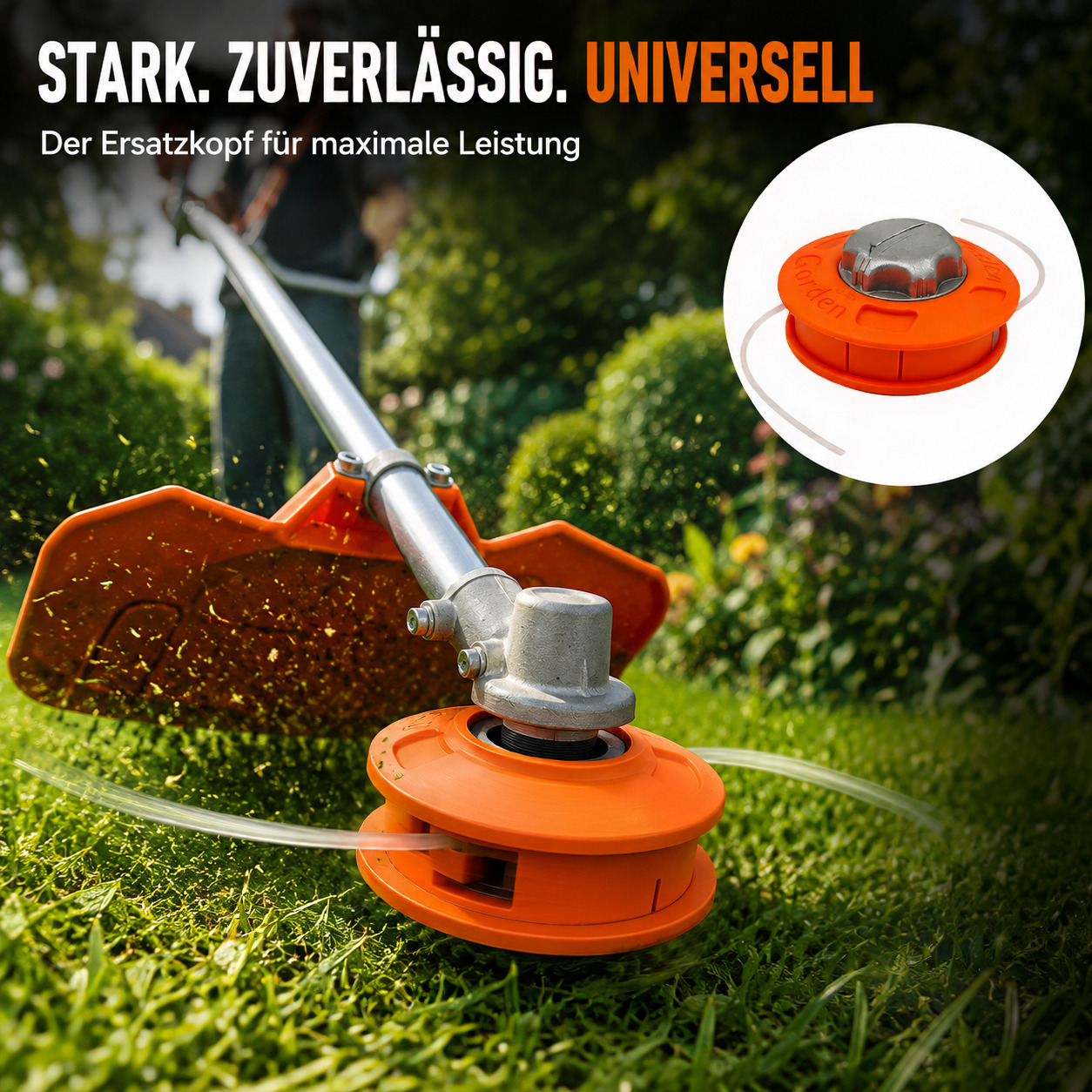 Schwerlast Rasentrimmerkopf – Universal Ersatzkopf