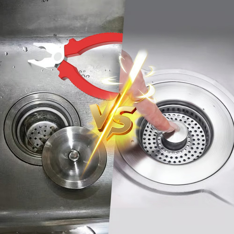DrainStrainer Edelstahl Küchenspülen-Sieb Und Stopper