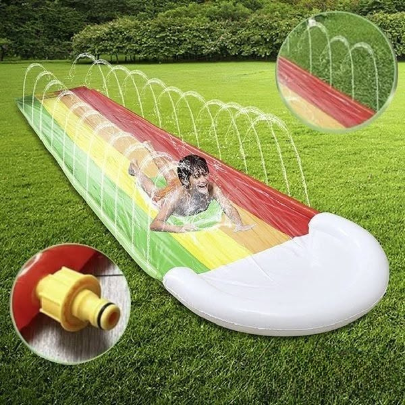 WaterSlide Funktionen Schlauchanschluss und Sprinkler