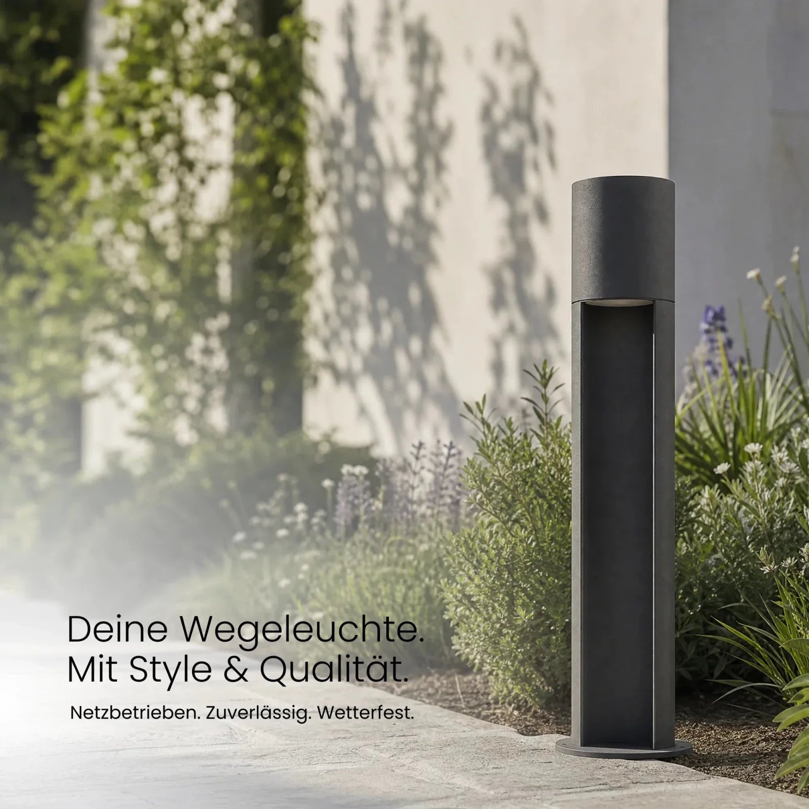 Wegeleuchte ARVO im Garten montiert